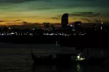 Skyline Phnom Penh at night