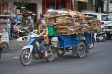 Female Waste Picker in Phnom Penh, Cambodia 